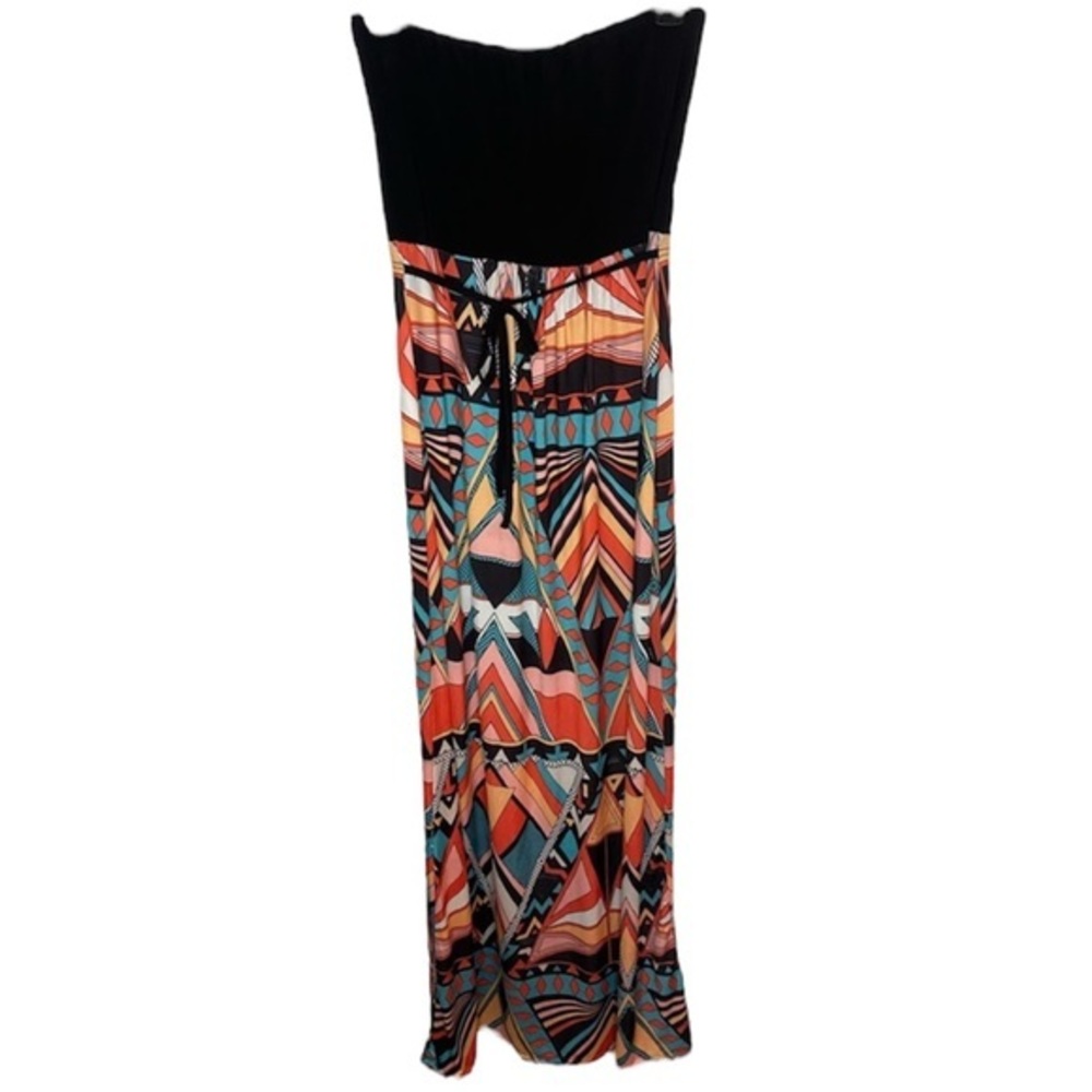 Boohoo Size 8 Petite Strapless Maxi Dress